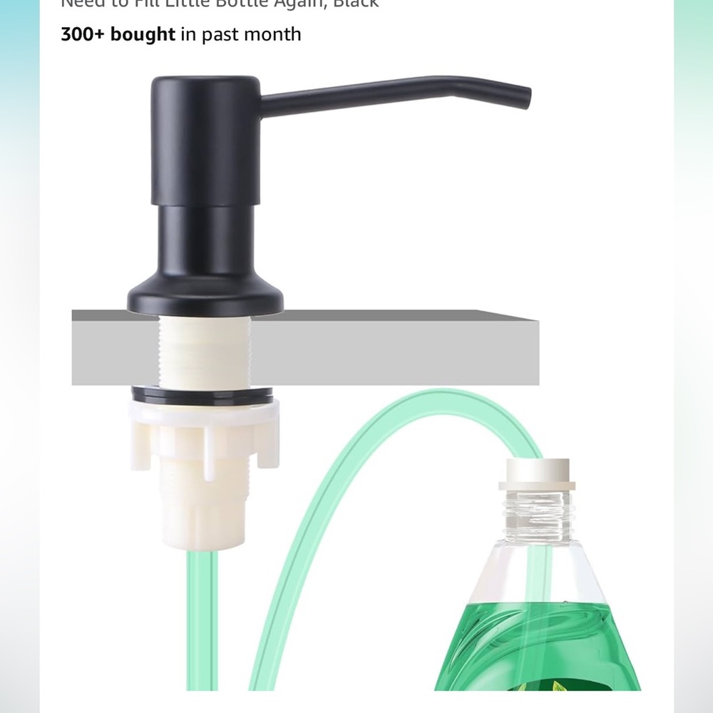 Black Soap Dispenser Pump